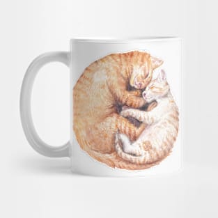 Cuddling Cats Yin Yang Mug